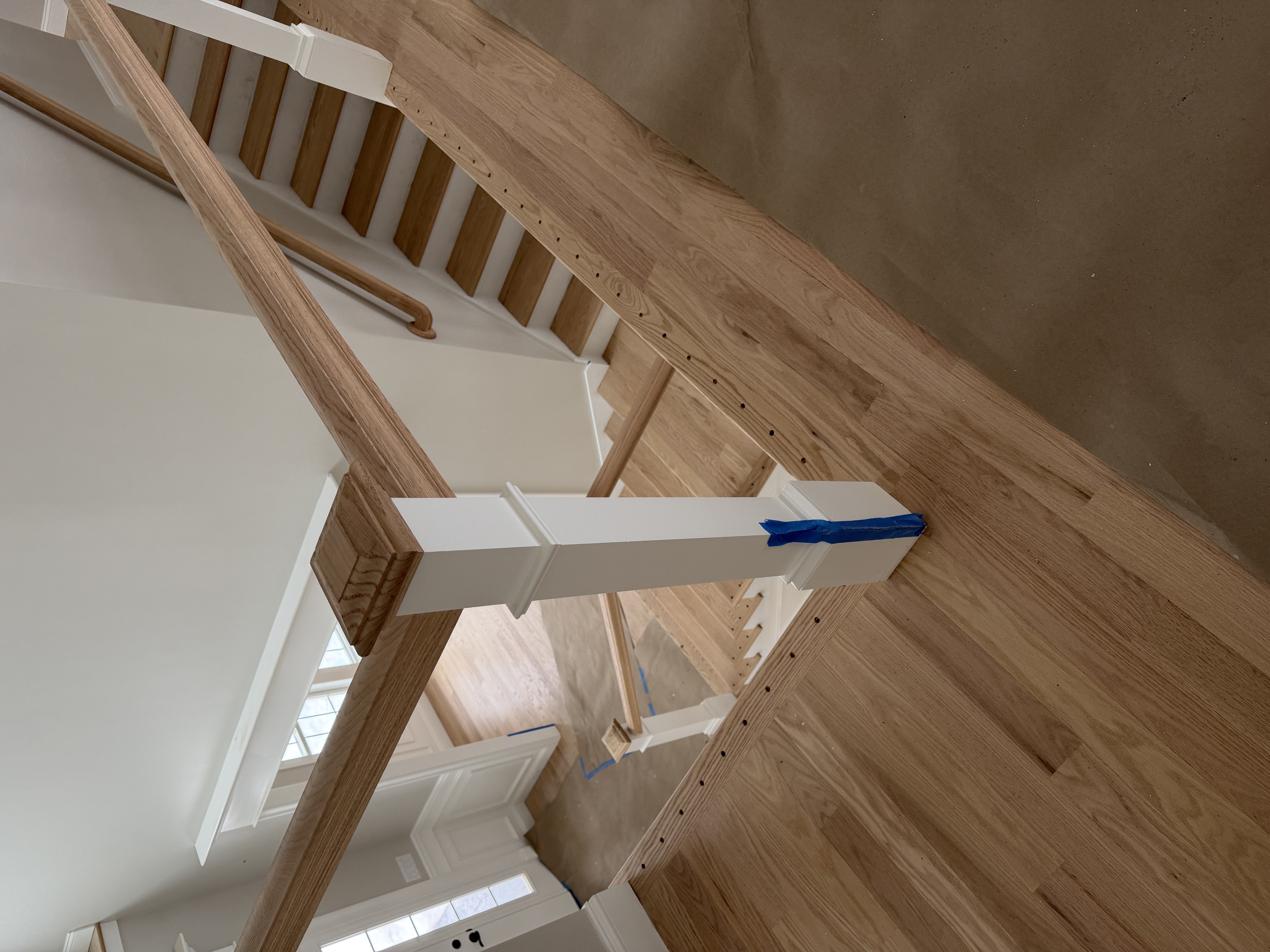 Hardwood staircase