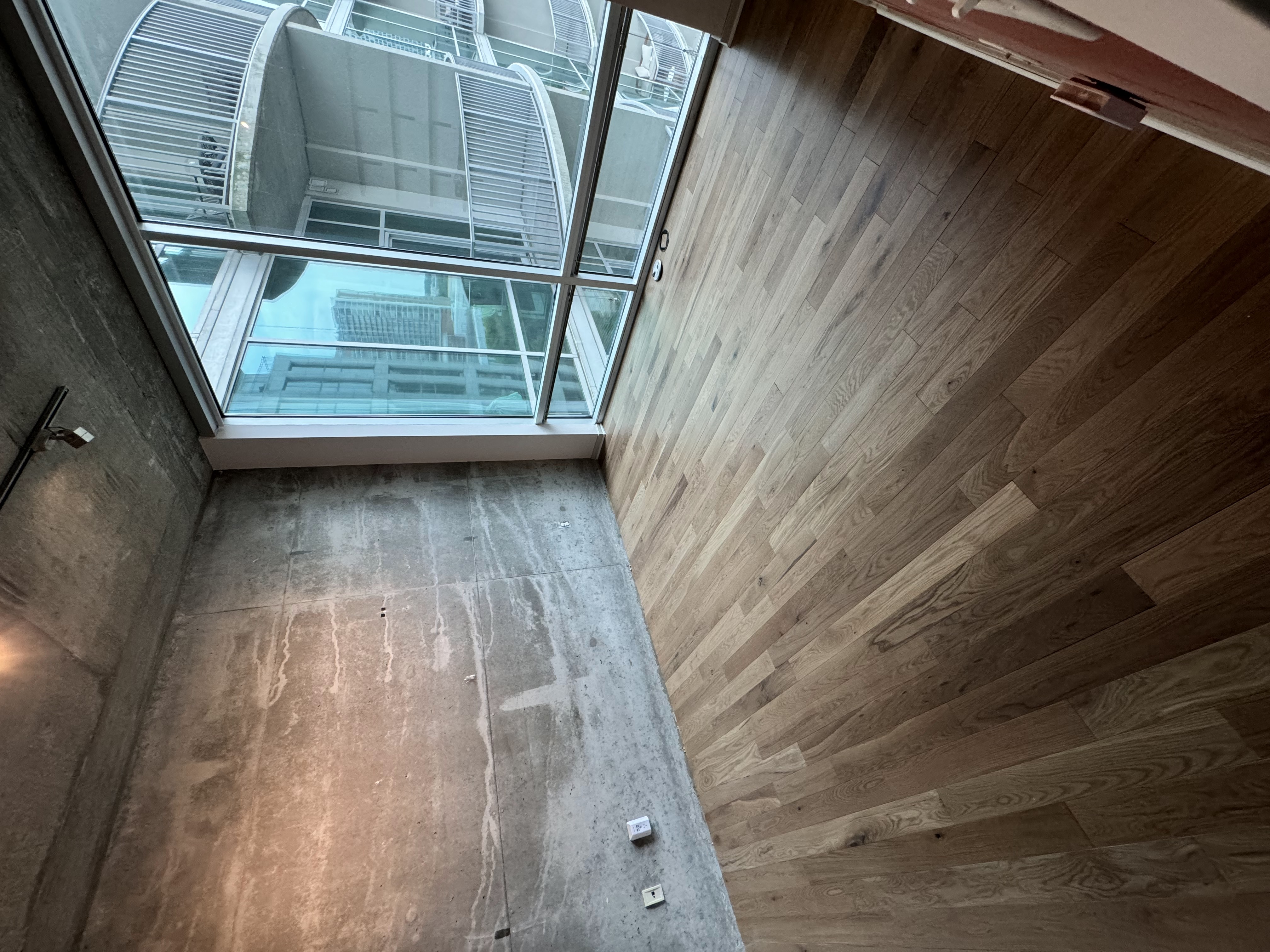 High-Rise Hardwood — Floor-to-Ceiling Views