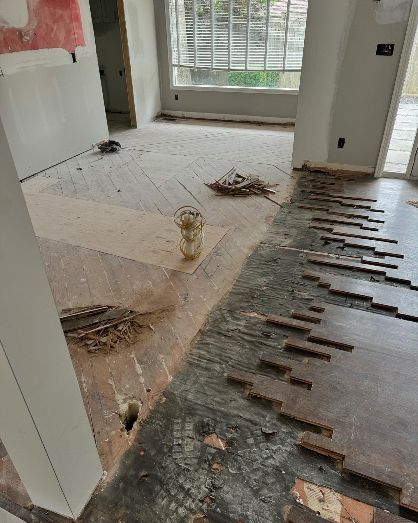 Hardwood Repair — Before