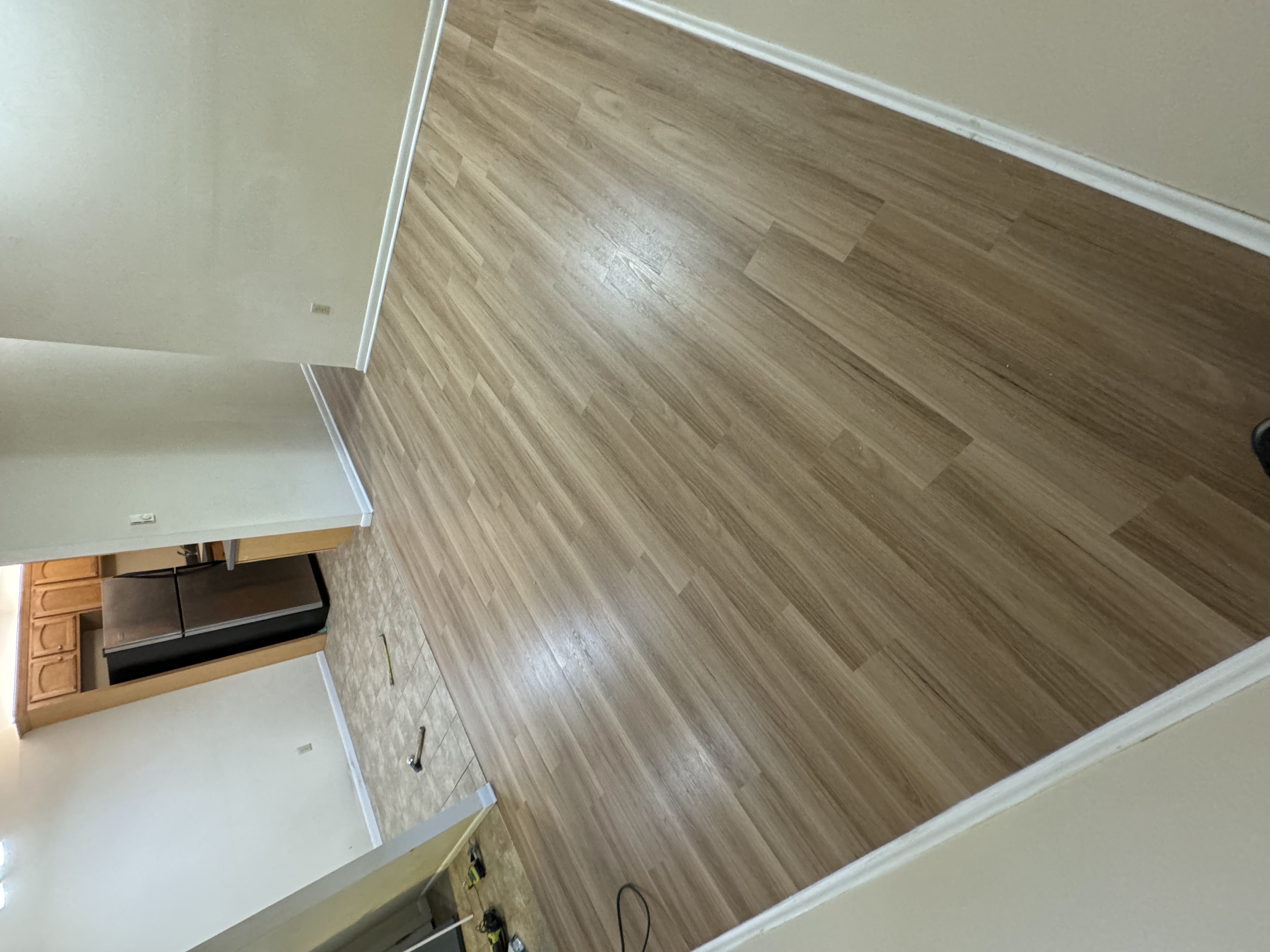Luxury vinyl plank installation — Connecticut